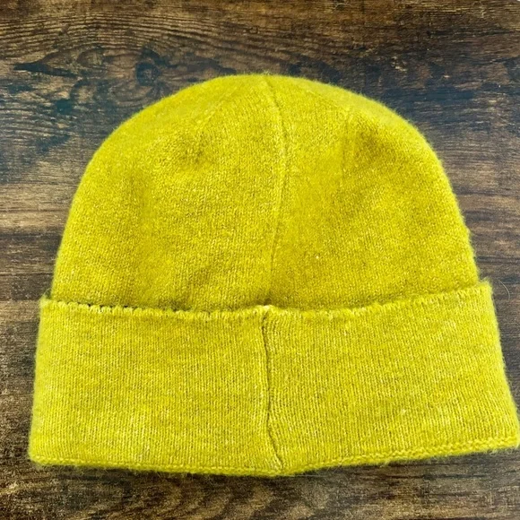 Anthropologie Chartreuse Beanie with Sunglasses Design - Picture 2 of 4
